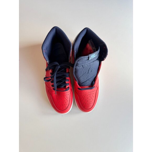 NIB 2015 NIKE Air Jordan 1 Retro High OG David Letterman Red Sneakers, Size 10.5 - Picture 2 of 16